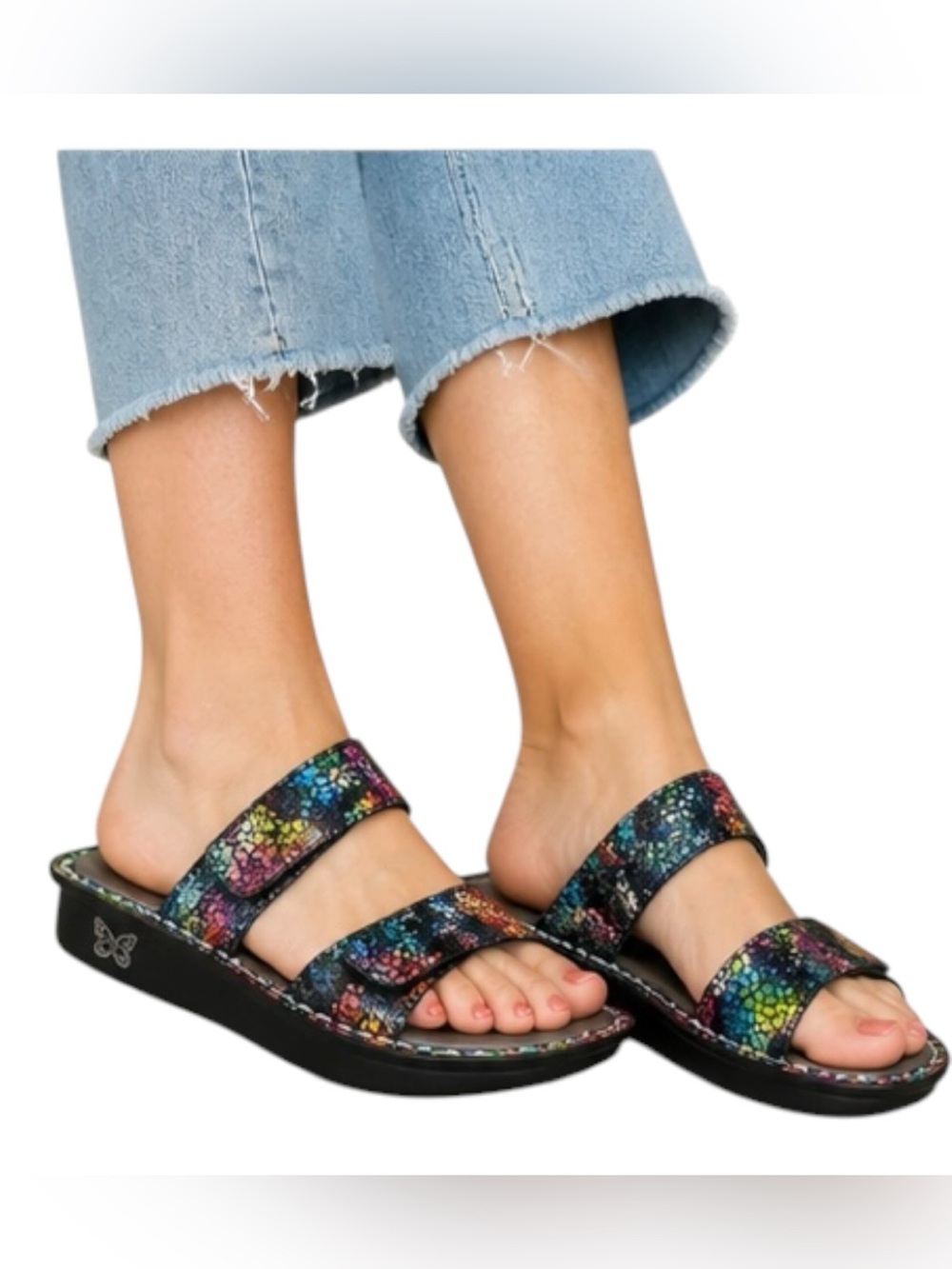 Alegria Kleo Women’s Sandals Size 39 US 8.5/9 Multi Color Aztec Dottie Comfort